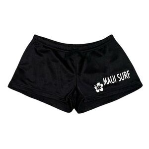 Y2K Deb mesh graphic mini shorts